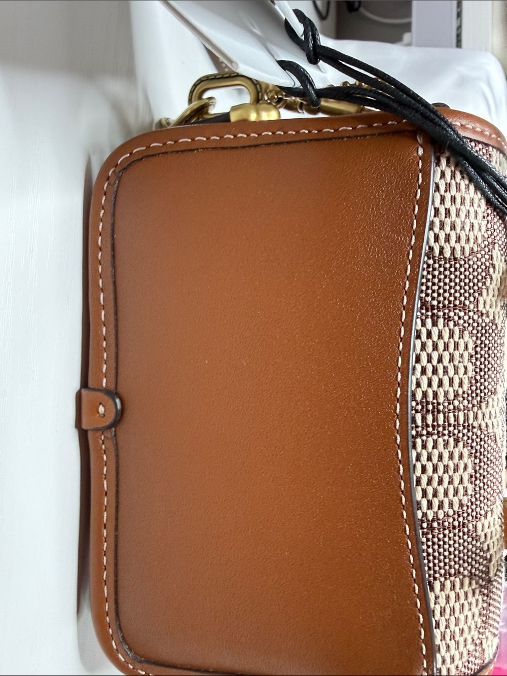 Coach Mini Rogue Top Handle in Signature Jacquard - Picture 6 of 15